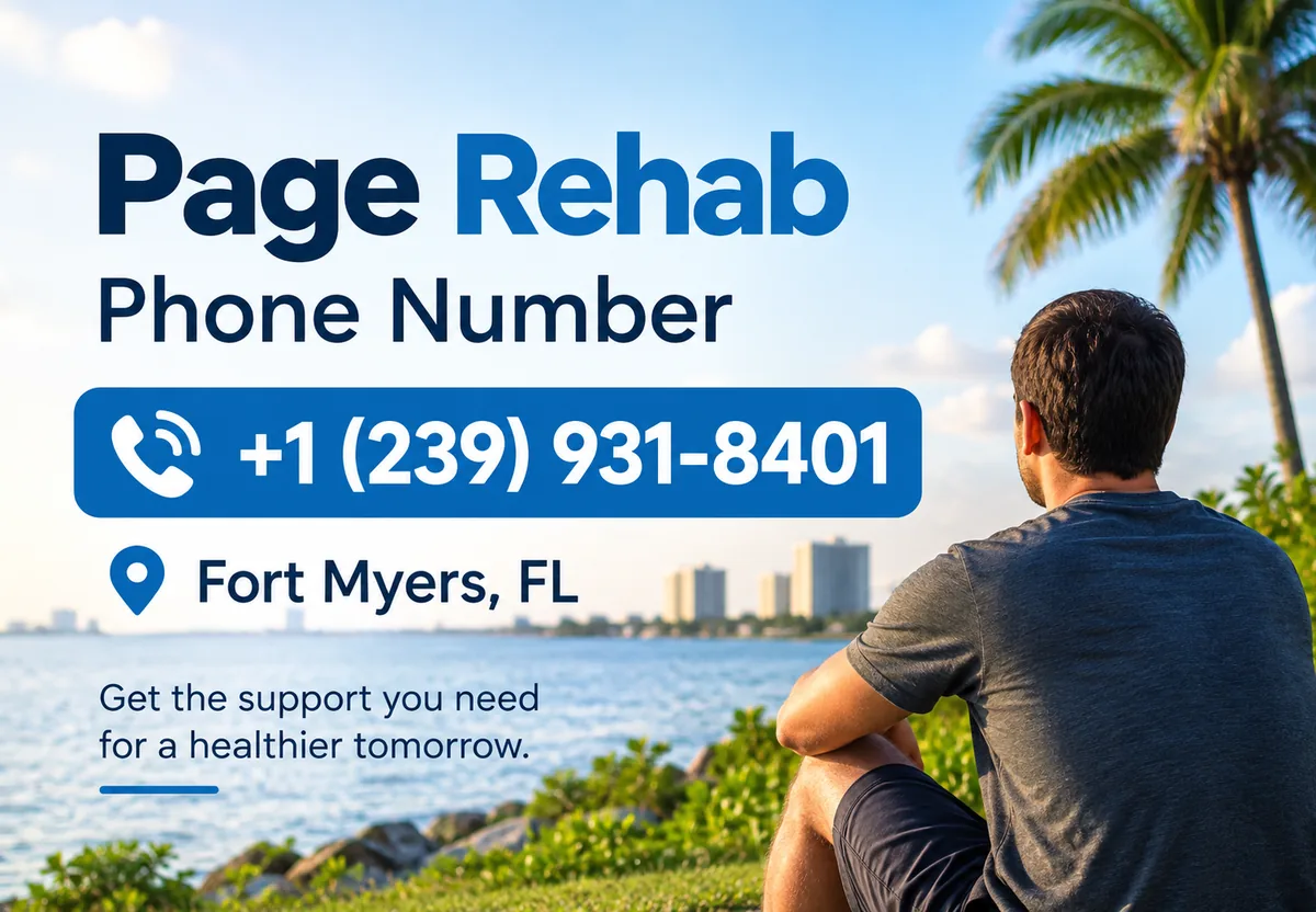 Page Rehab phone number +1 (239) 931-8401 for Page Rehabilitation and Healthcare Center, 2310 N Airport Road, Fort Myers, FL